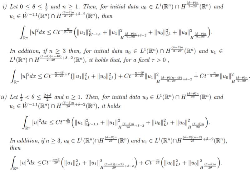 Existence And Decay Rates For A Semilinear Dissipative Fractional Second Order Evolution Equation Charao Ciencia E Natura