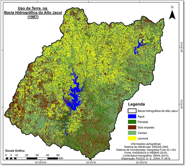 Mapa de uso da terra da bacia hidrográfica do rio da Gama Figure 2-Land