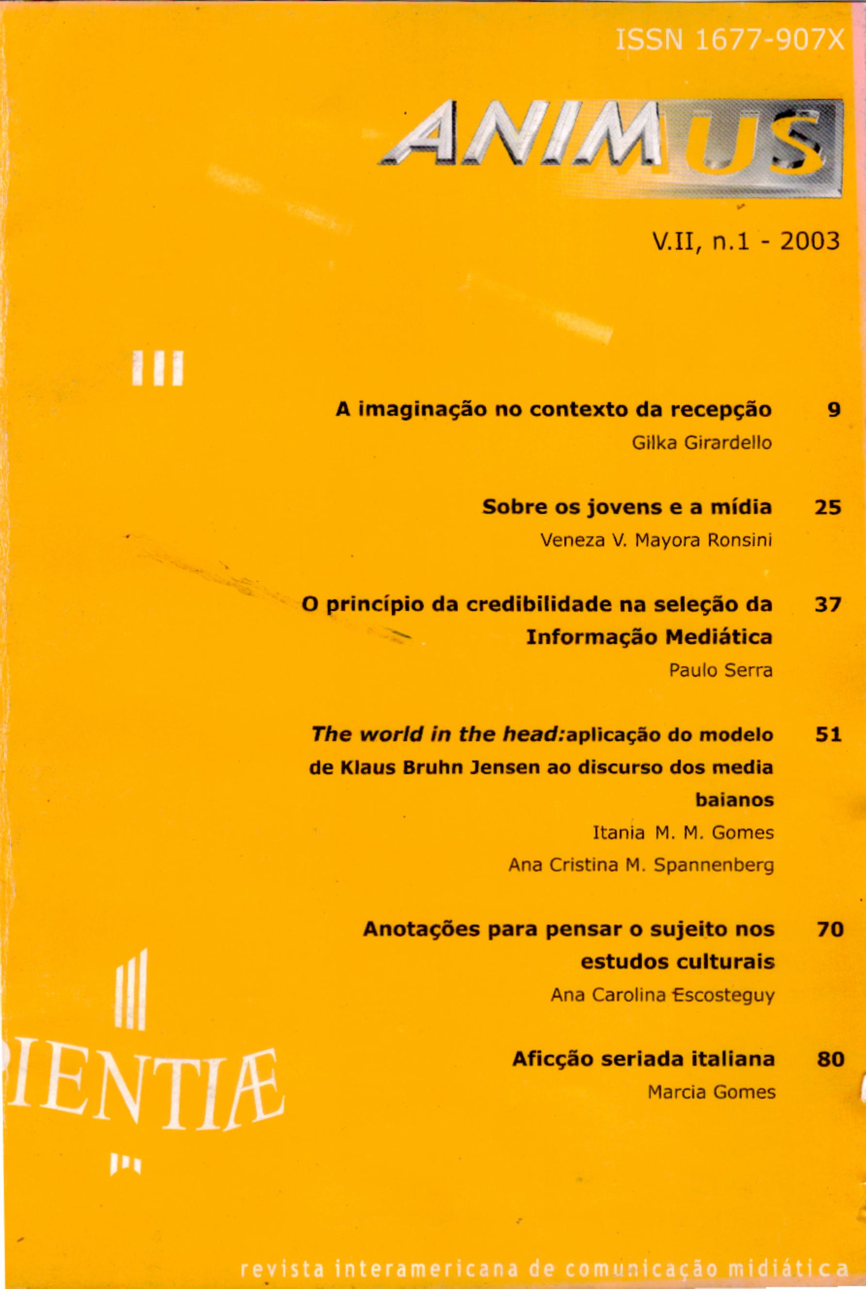 					Visualizar v. 2 n. 1 (2003)
				