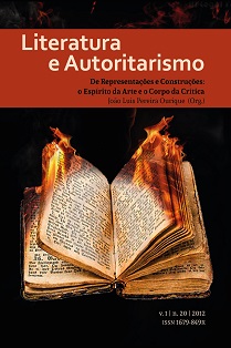 					Visualizar n. 20 (2012): Literatura e Autoritarismo: De representações e construções: o espírito da arte e o corpo da crítica
				