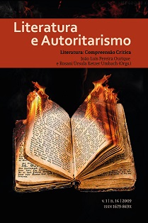 Capa da edição n. 14 da revista Literatura e Autoritarismo, com o título Literatura: Compreensão crítica