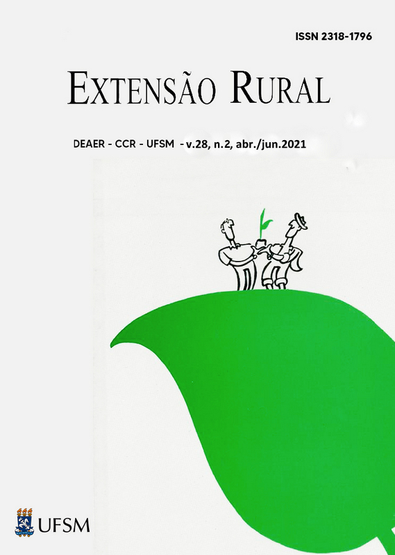 Capa da revista Extensão Rural V. 28, n.2 abr./jun. 2021