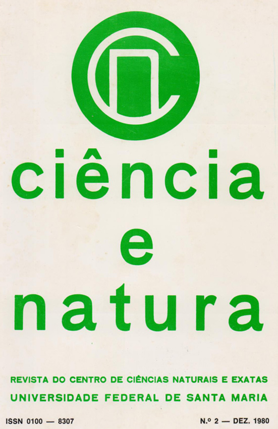 					View CIÊNCIA E NATURA, V. 2, N. 2, 1980
				