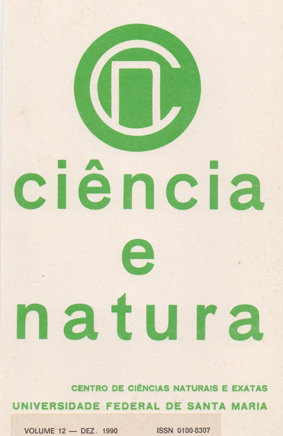 					View CIÊNCIA E NATURA, V. 12, N. 12, 1990
				