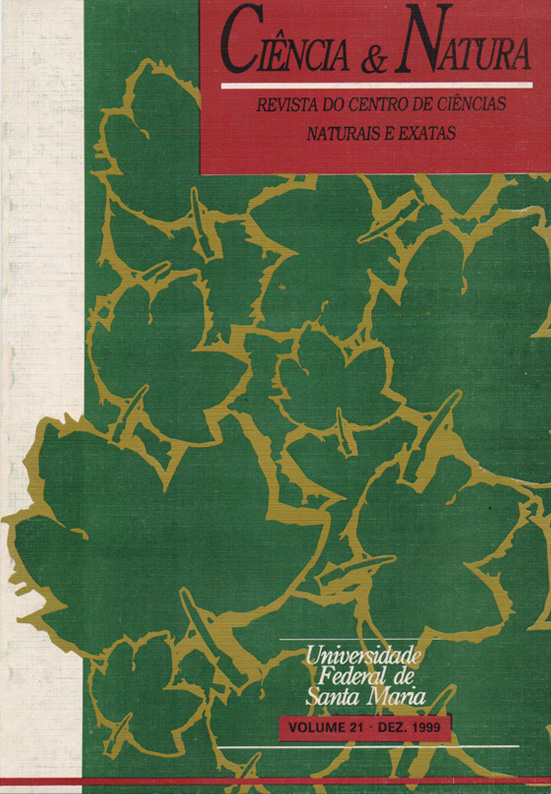 CIÊNCIA E NATURA, V. 21, N. 21, 1999 | Ciência e Natura