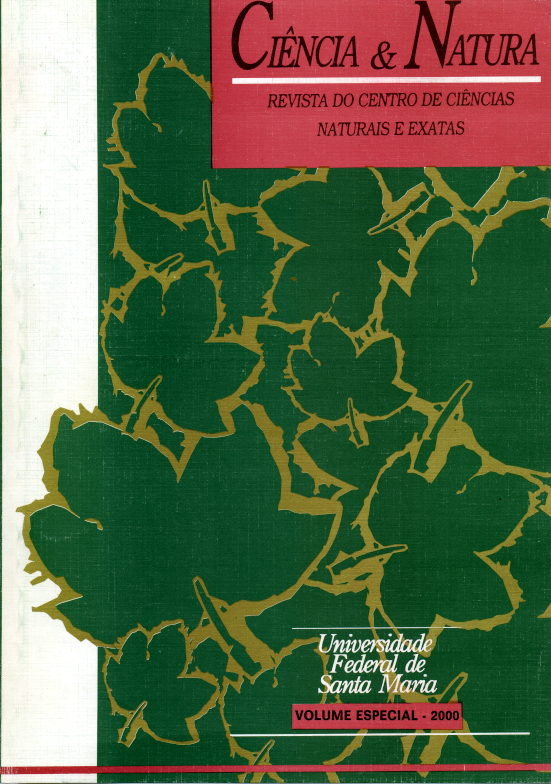 					Visualizar CIÊNCIA E NATURA, VOLUME ESPECIAL, 2000
				