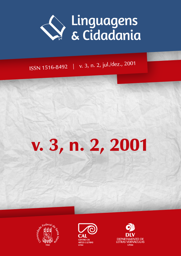 					Visualizar Linguagens & Cidadania, v. 3, n. 2, jul./dez., 2001
				