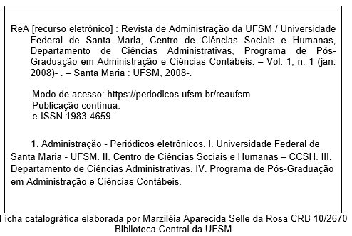 Ficha catalográfica REA